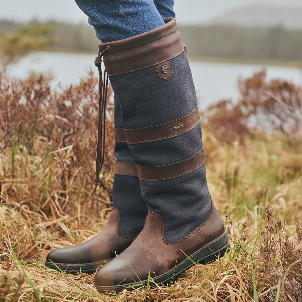Dubarry Women Galway Country Boot Navy Brown Vaughan Shoes Ireland